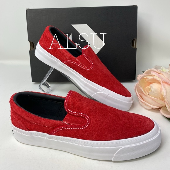 Converse One Star CC Slip Enamel Red Suede W AUTHE - Picture 3 of 8